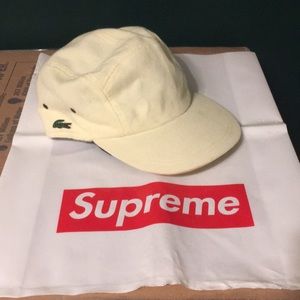 Supreme x Lacoste five-panel camp cap
